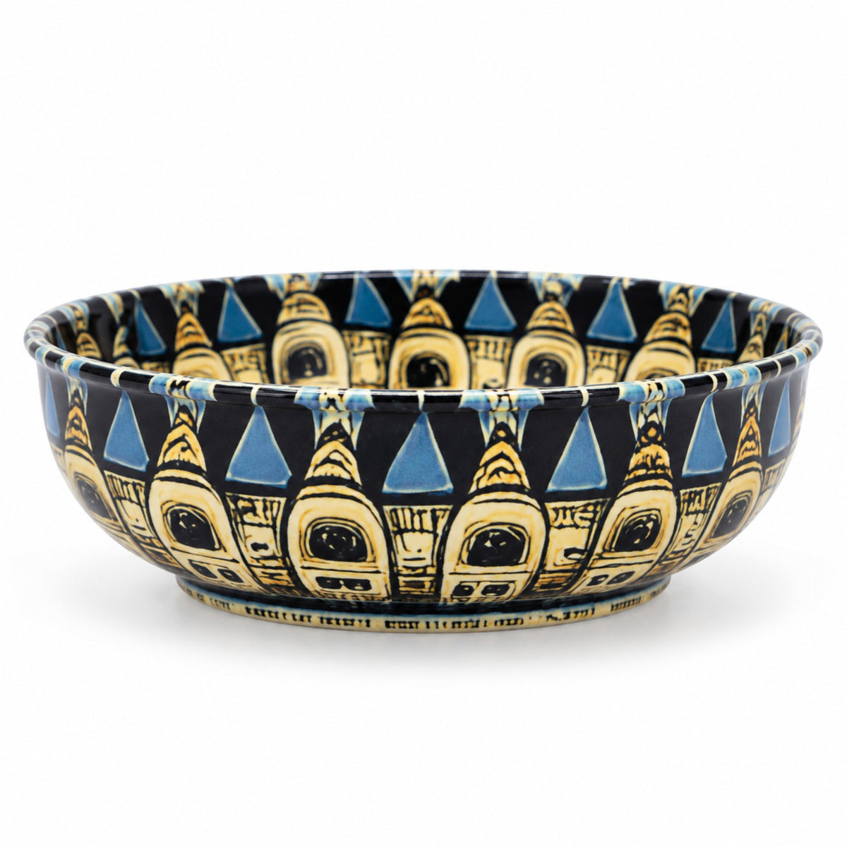 Blue Royal Cat mini decorative bowl by NIVUMA — side