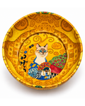 Golden Fan Cat mini steel catch-all by NIVUMA — front product cover