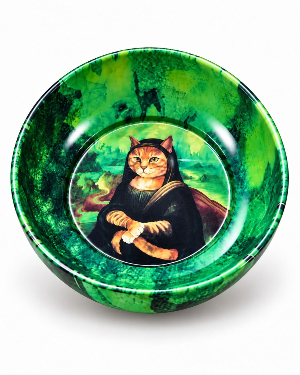 Mona Lisa Cat mini steel catch-all by NIVUMA — front product cover