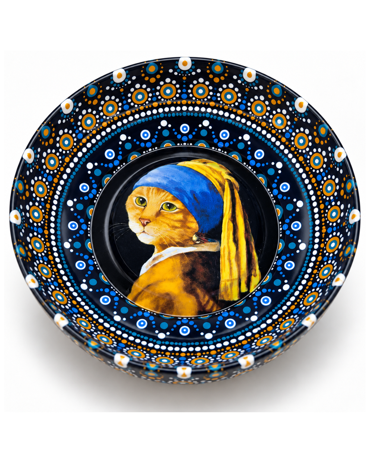 Pearl Earring Cat mini steel catch-all by NIVUMA — front product cover