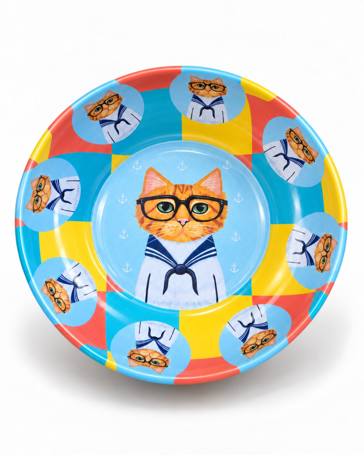 Sailor Specs Cat mini steel catch-all by NIVUMA — angled studio view