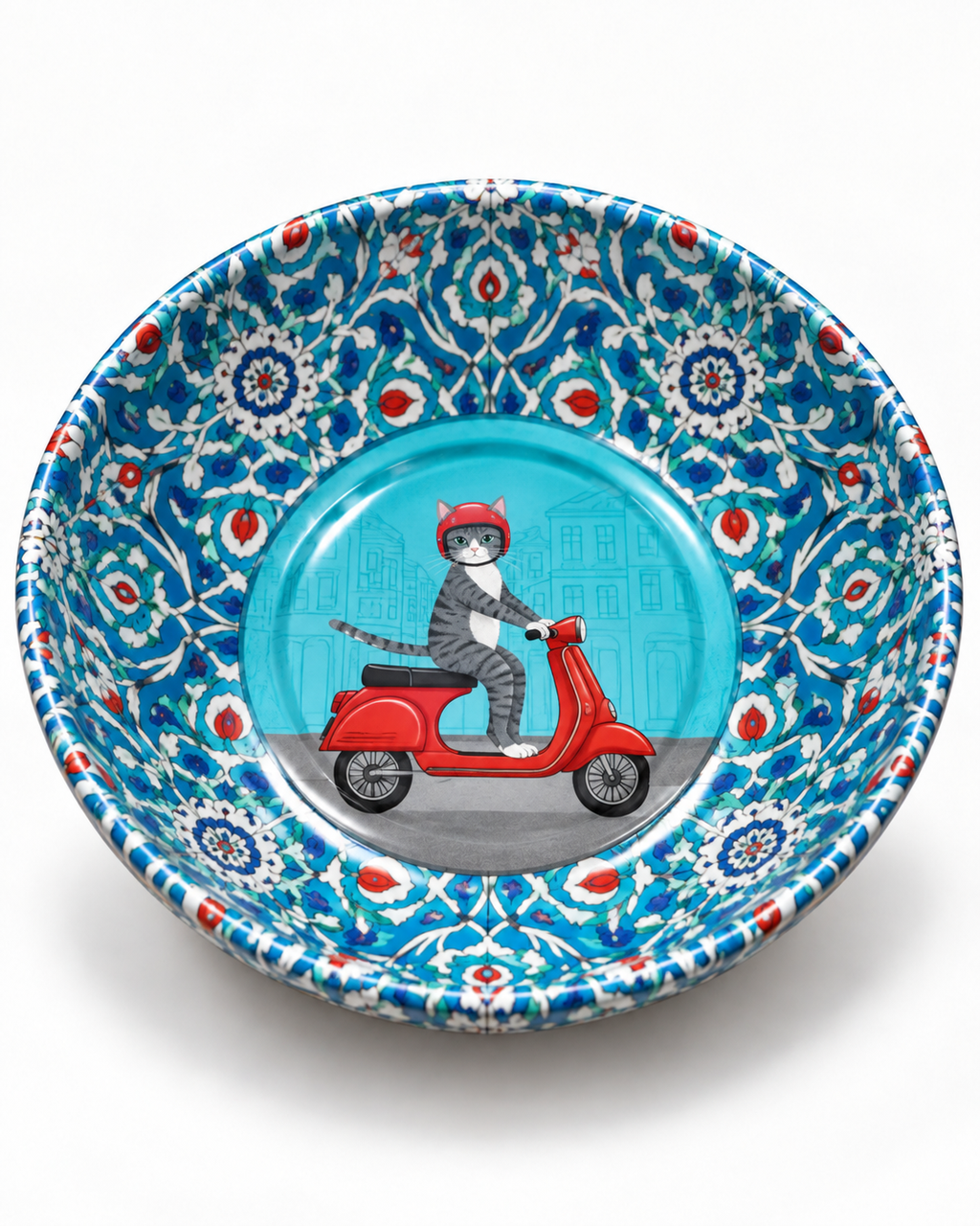 Scooter Cat mini steel catch-all by NIVUMA — close product view