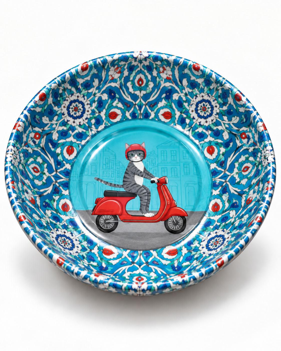 Scooter Cat mini steel catch-all by NIVUMA — close product view