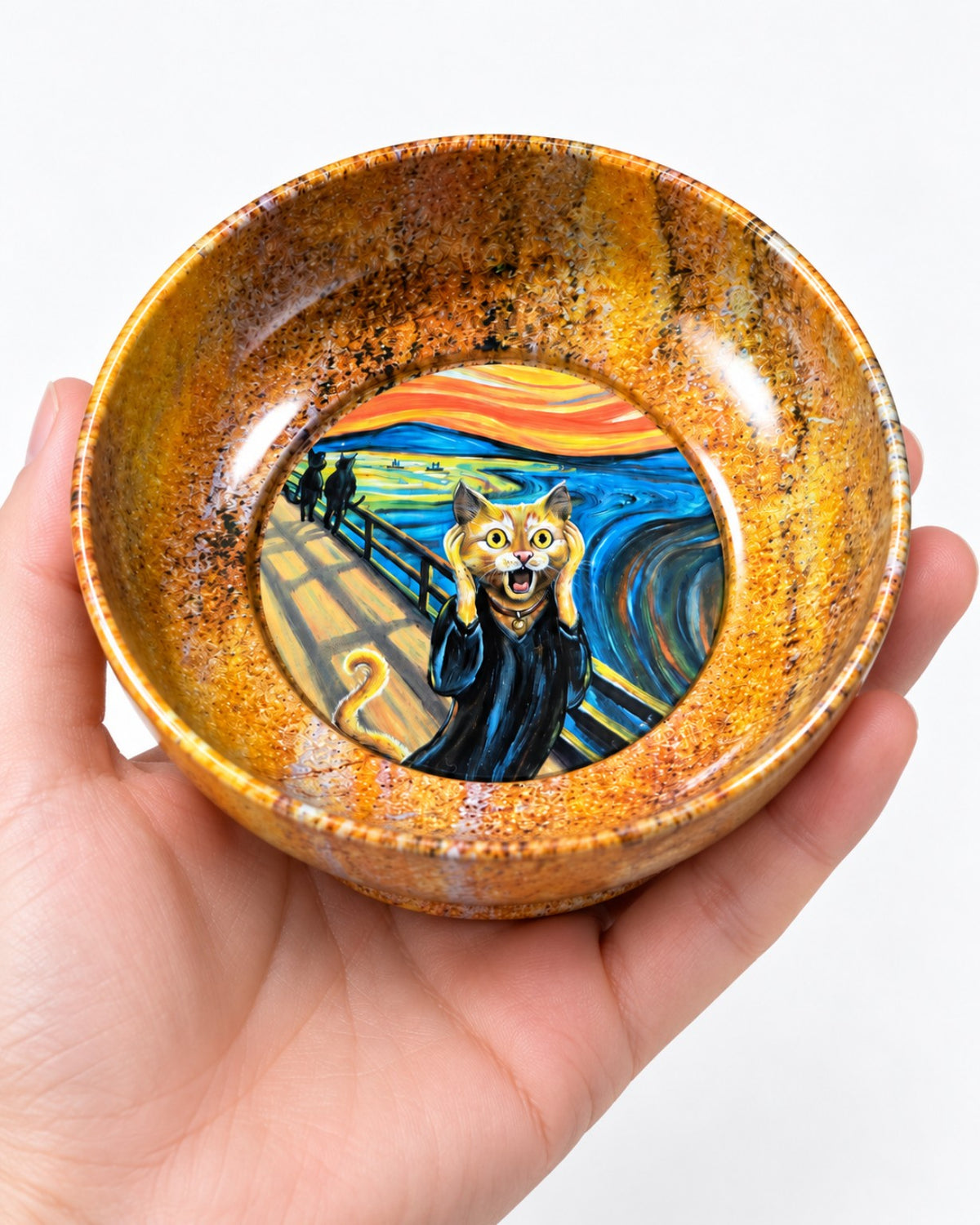 Scream Cat mini decorative bowl by NIVUMA — in-hand